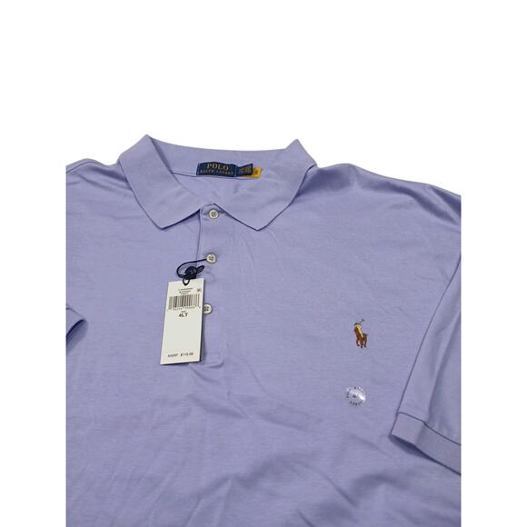 NWT - POLO Ralph Lauren Short Sleeve Soft Knit Purple Shirt - Men's Size 4LT - Picture 6 of 6